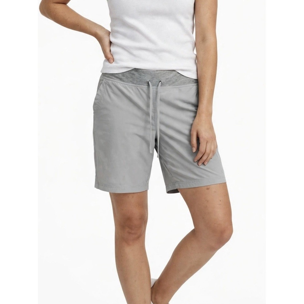 Duluth Trading Gray Stretch Performance Shorts 18 Drawstring Active Outdoor